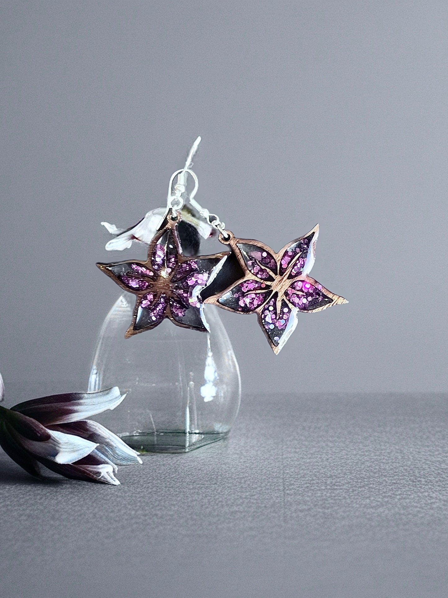 Boucle orchidée améthyste