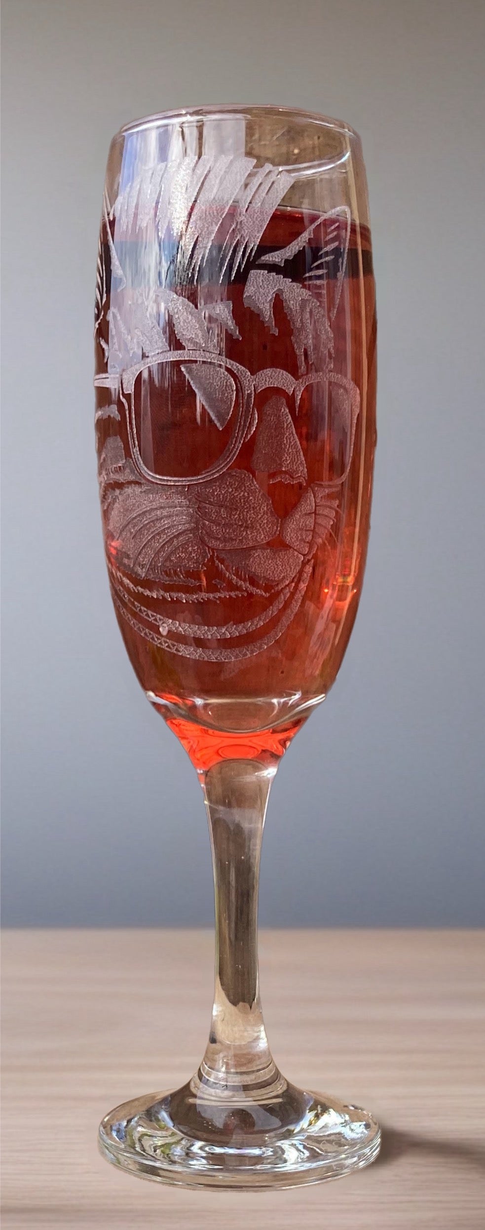 Collection flûte à champagne « swag animal »