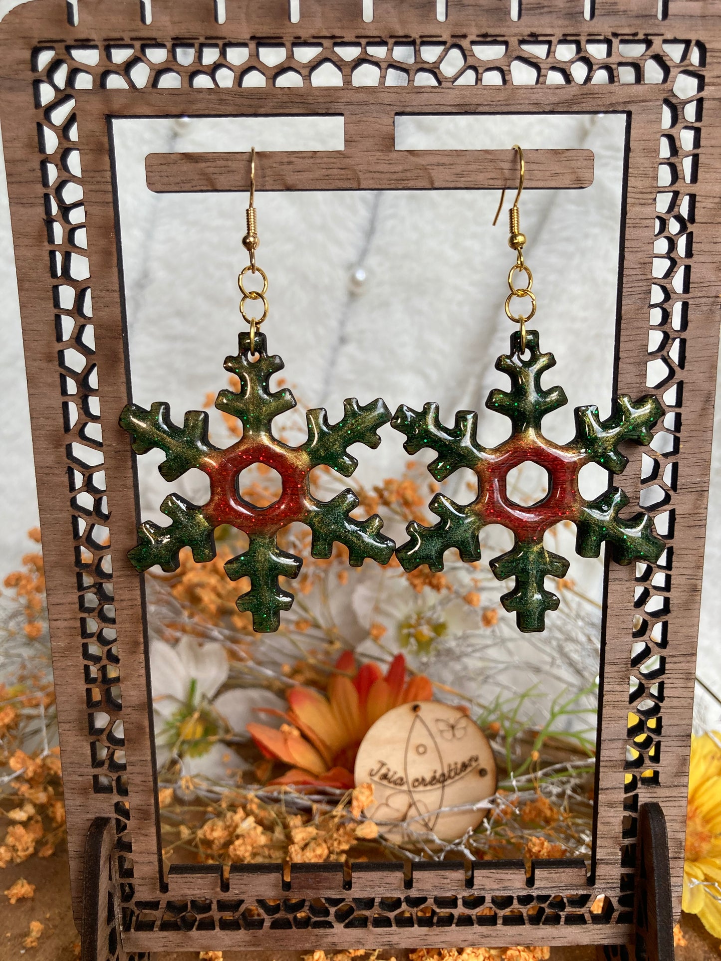 Flocon de noel vert