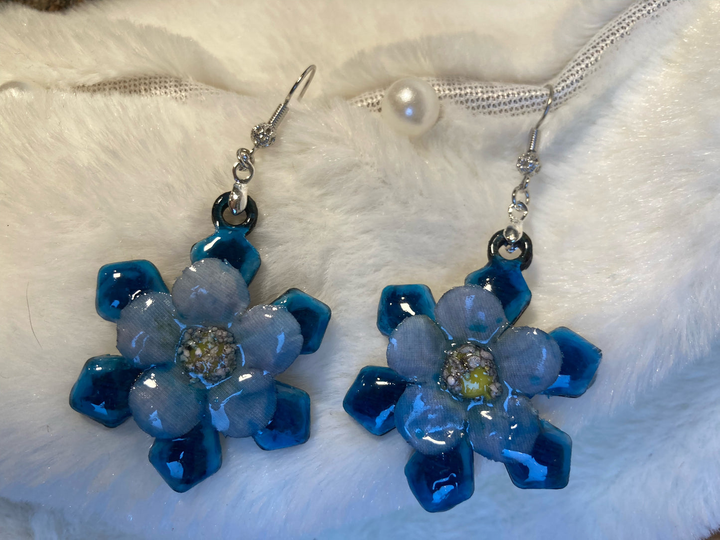 Fleur bleu saphir