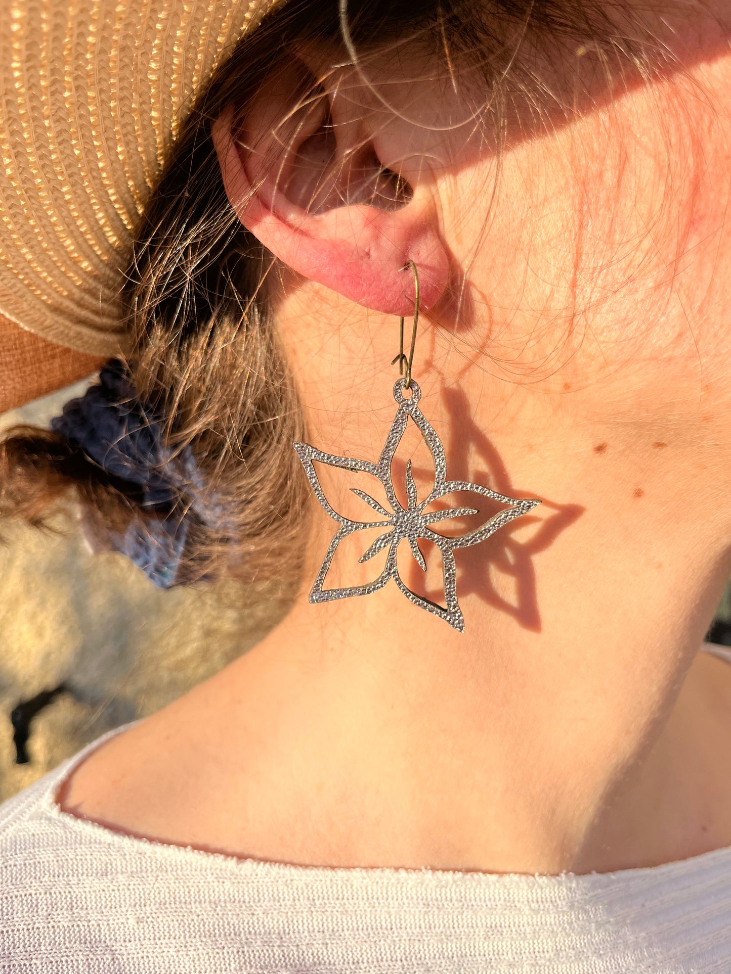 orchidée cuir