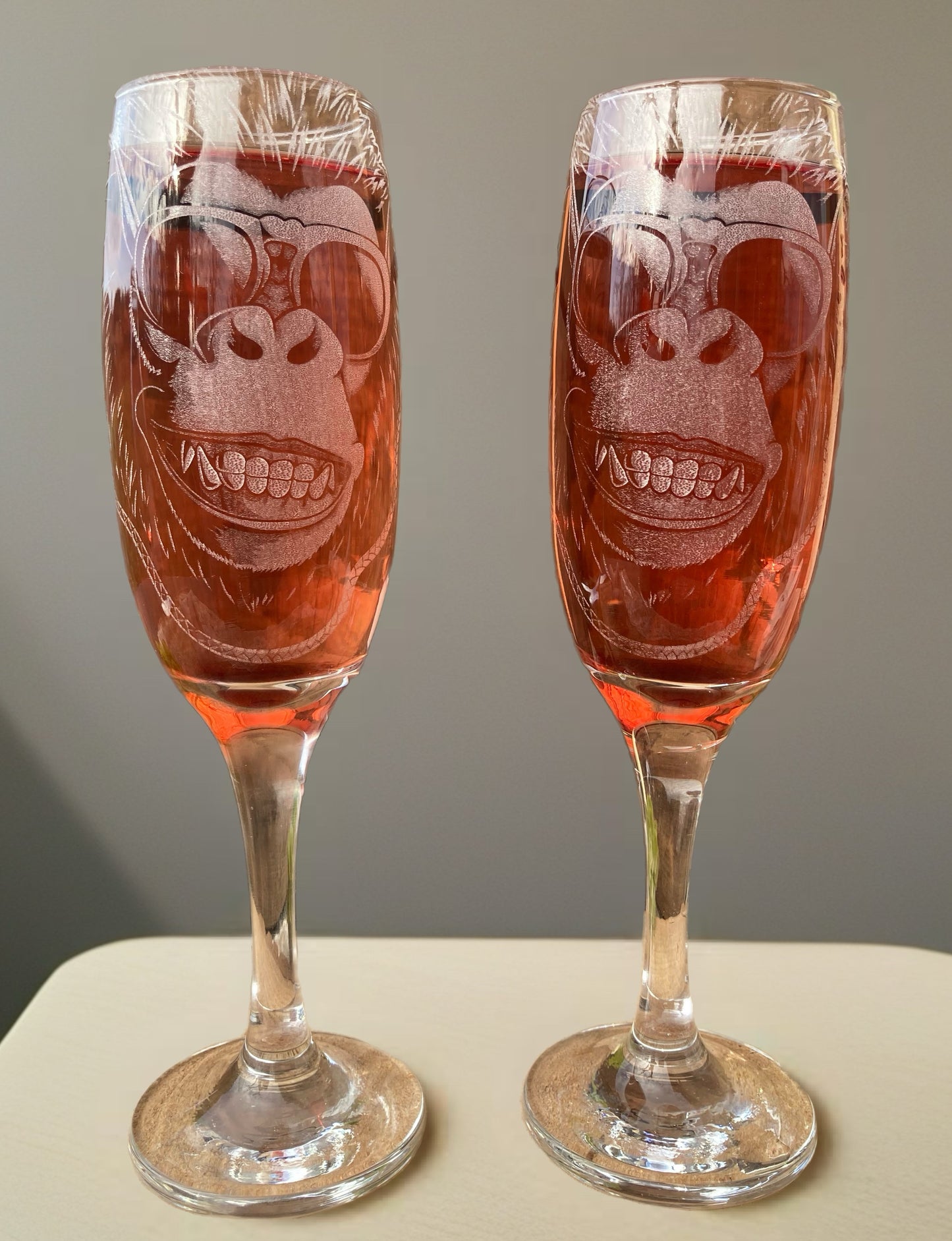 Collection flûte à champagne « swag animal »