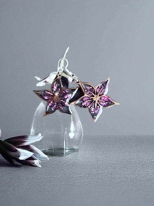 Boucle orchidée améthyste