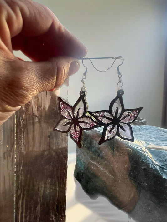 Boucle orchidée cristal rose