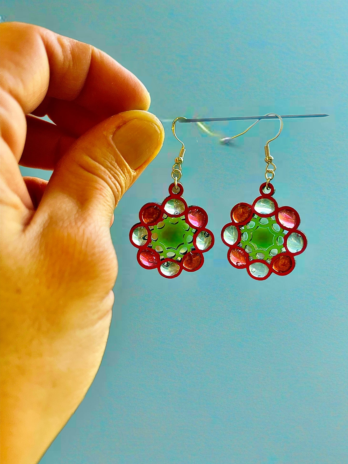 Boucles d’oreilles fête de Noël