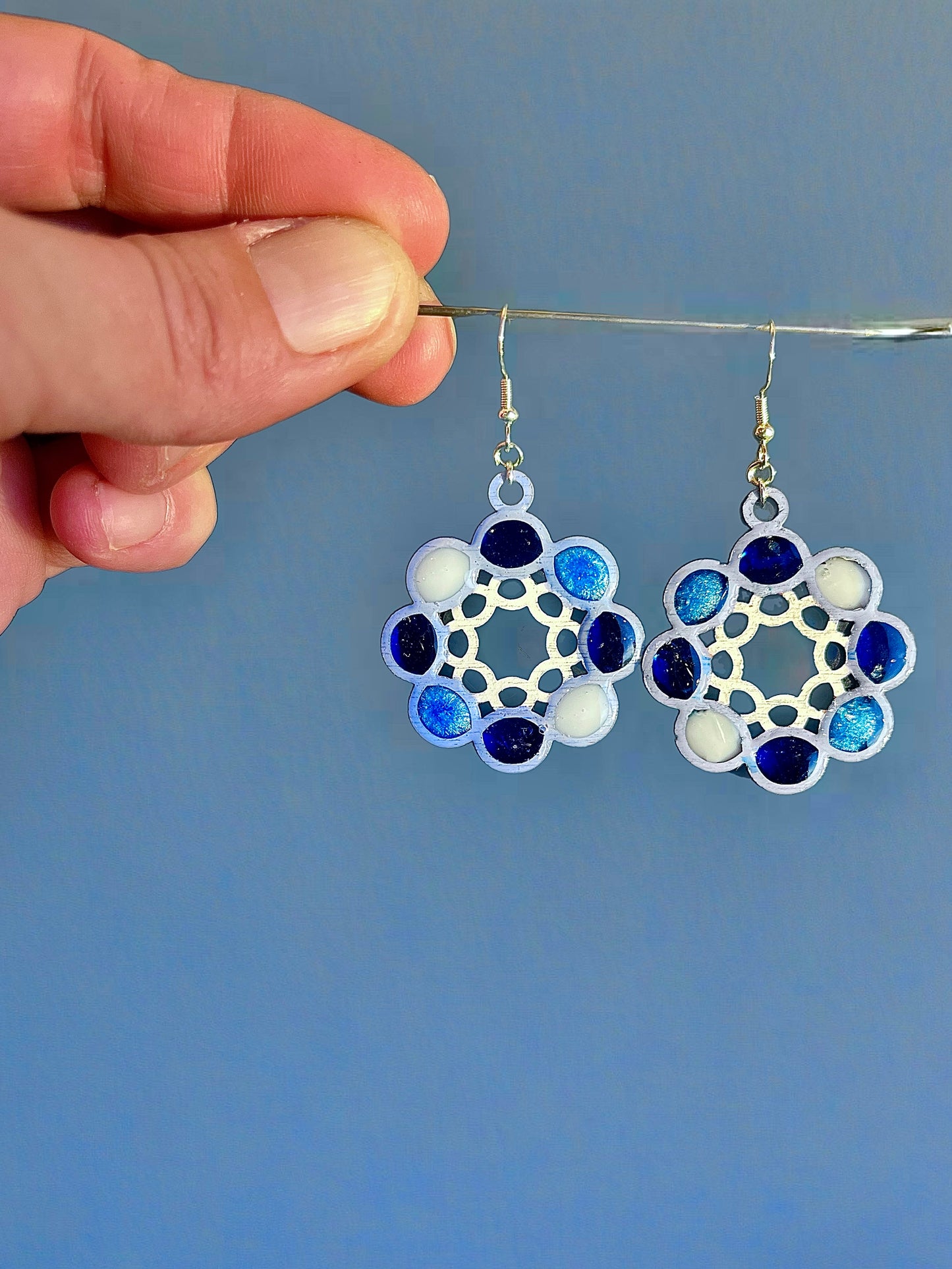 Boucles d’oreilles nuit polaire