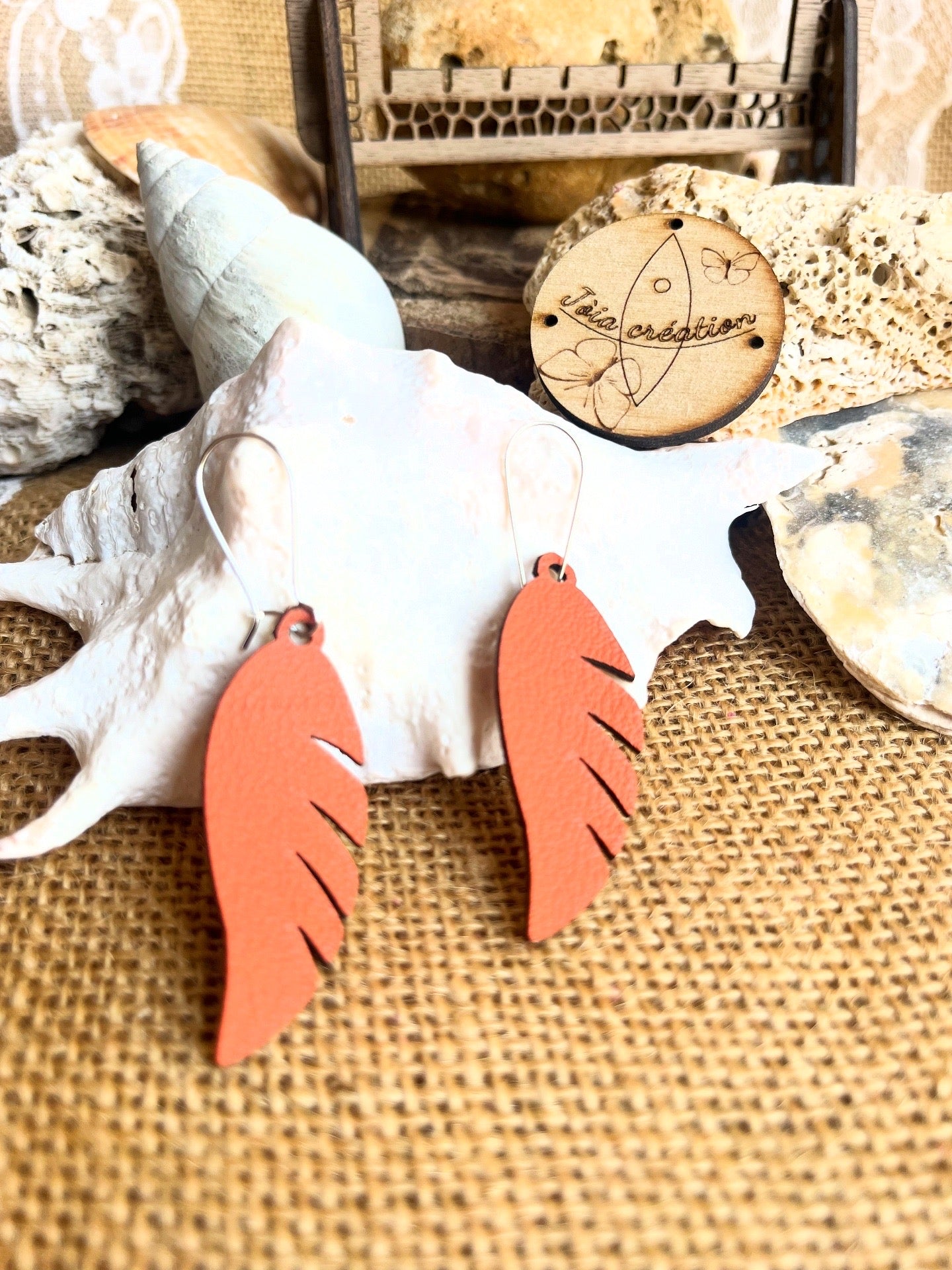 Boucle feuille cuir interchangeable