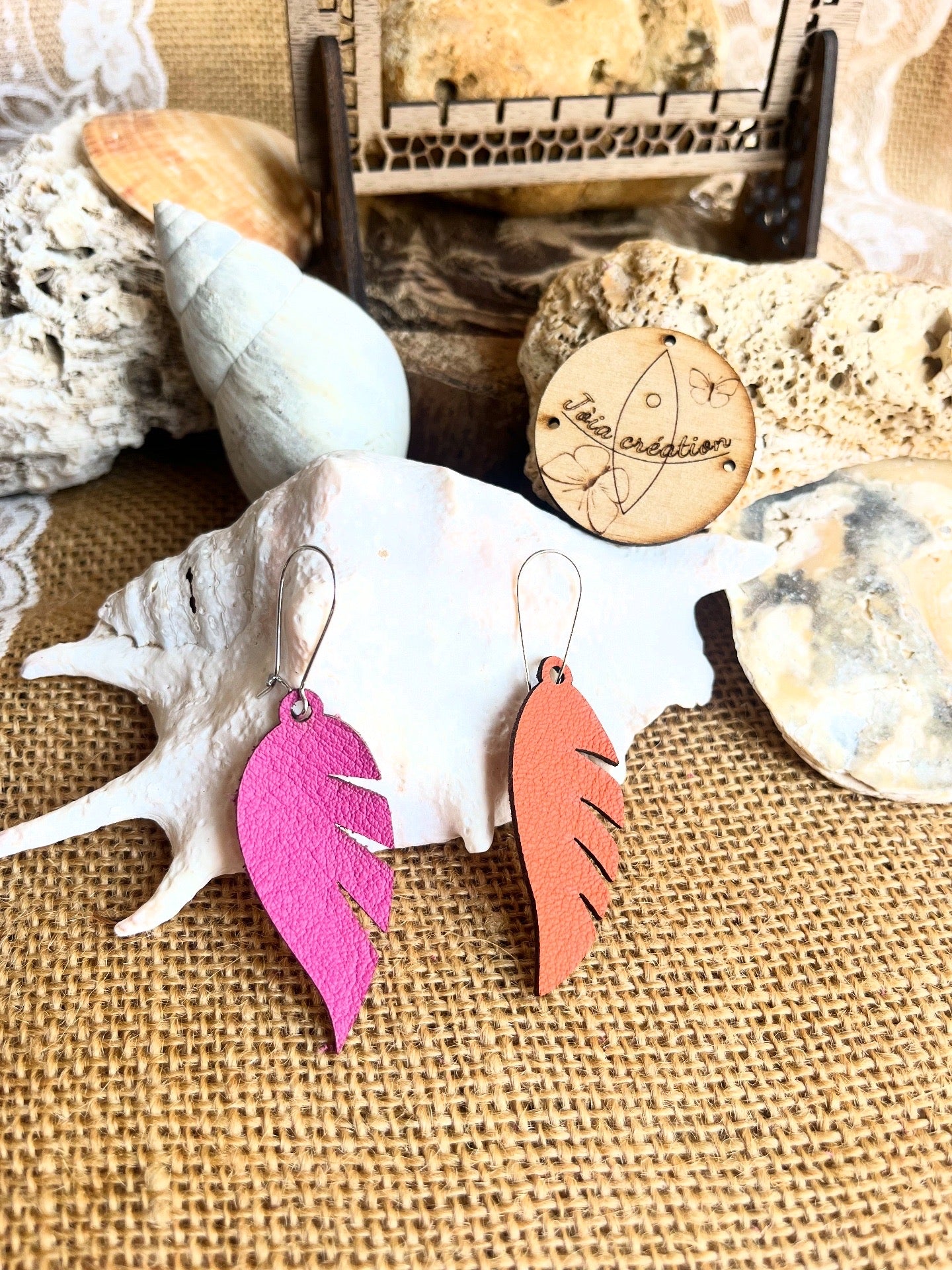 Boucle feuille cuir interchangeable