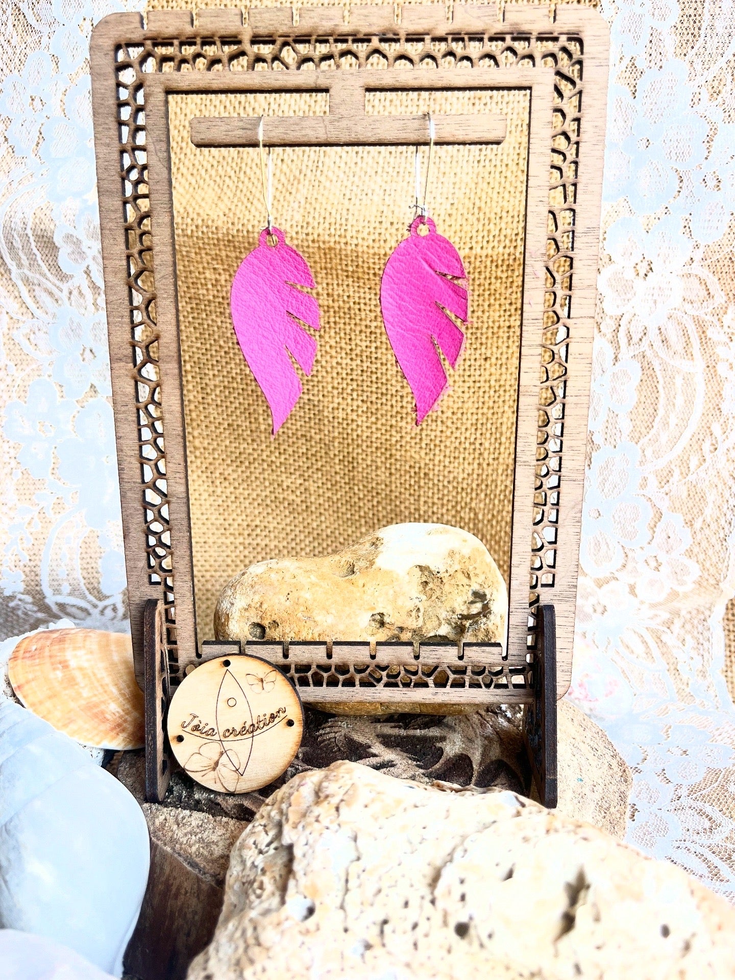 Boucle feuille cuir interchangeable